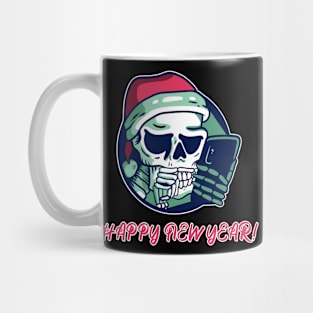 funny new year skeleton for grumpy grown-ups Mug